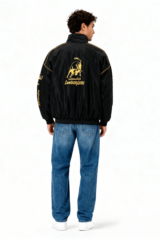Lamborghini Sleeves Oversized Varsity Jacket