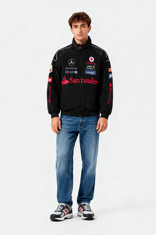 Mercedes-Benz Santander Vintage Racing Jacket – Black Edition